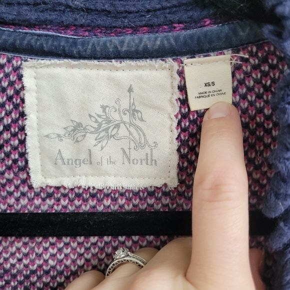 Anthropologie Angel Of The North Wool Cardigan Sweater Vest - Picture 7 of 11